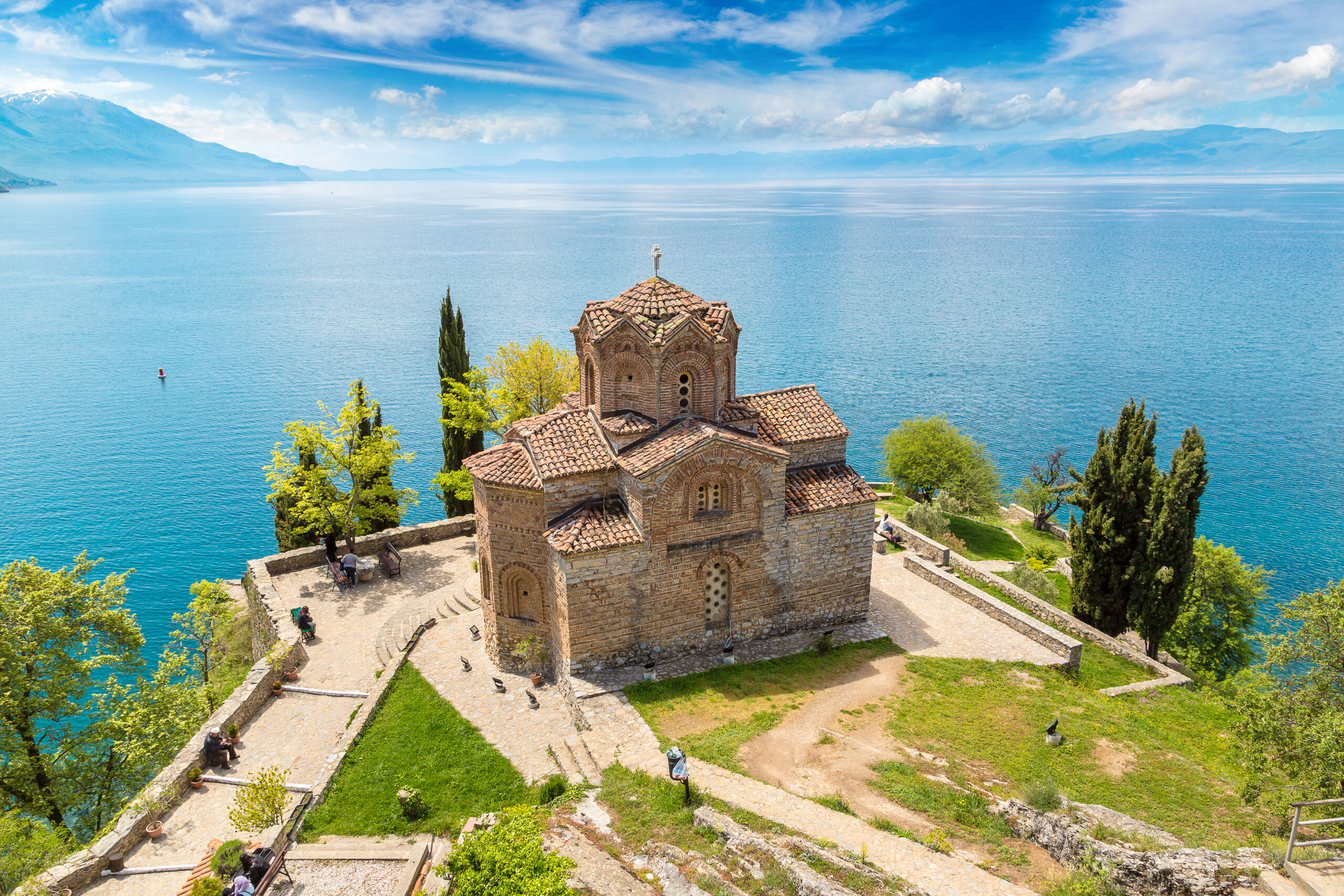 Jovan,Kaneo,Church,In,Ohrid,In,A,Beautiful,Summer,Day,